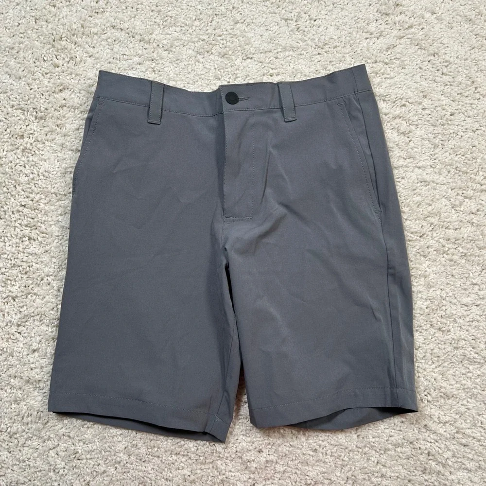 Banana Republic Performance Shorts 32 Gray Ripstop Stretch 9